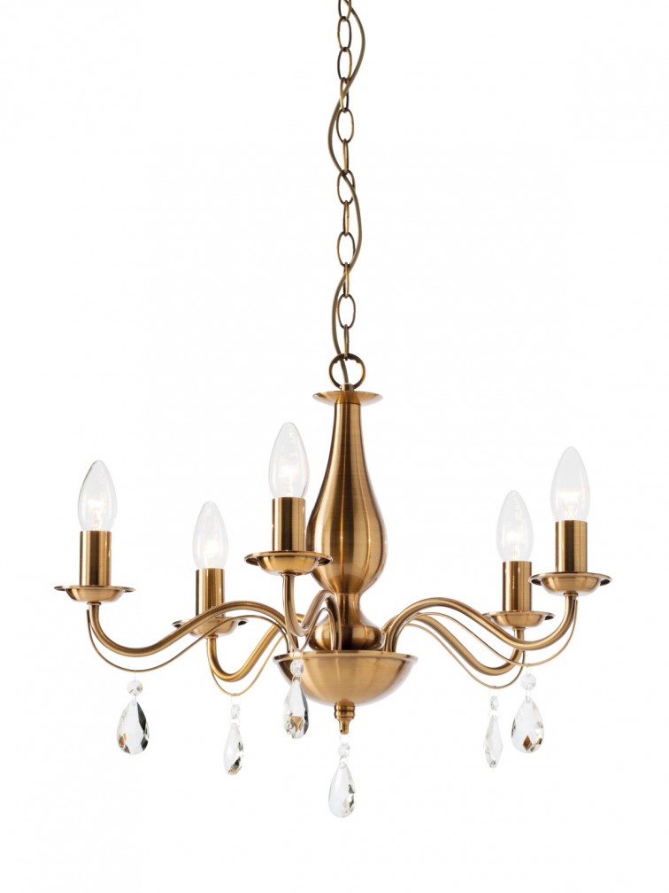 FABIOLA Lampadario Ottone E14 IP20 - 230V, 50Hz - SMARTER