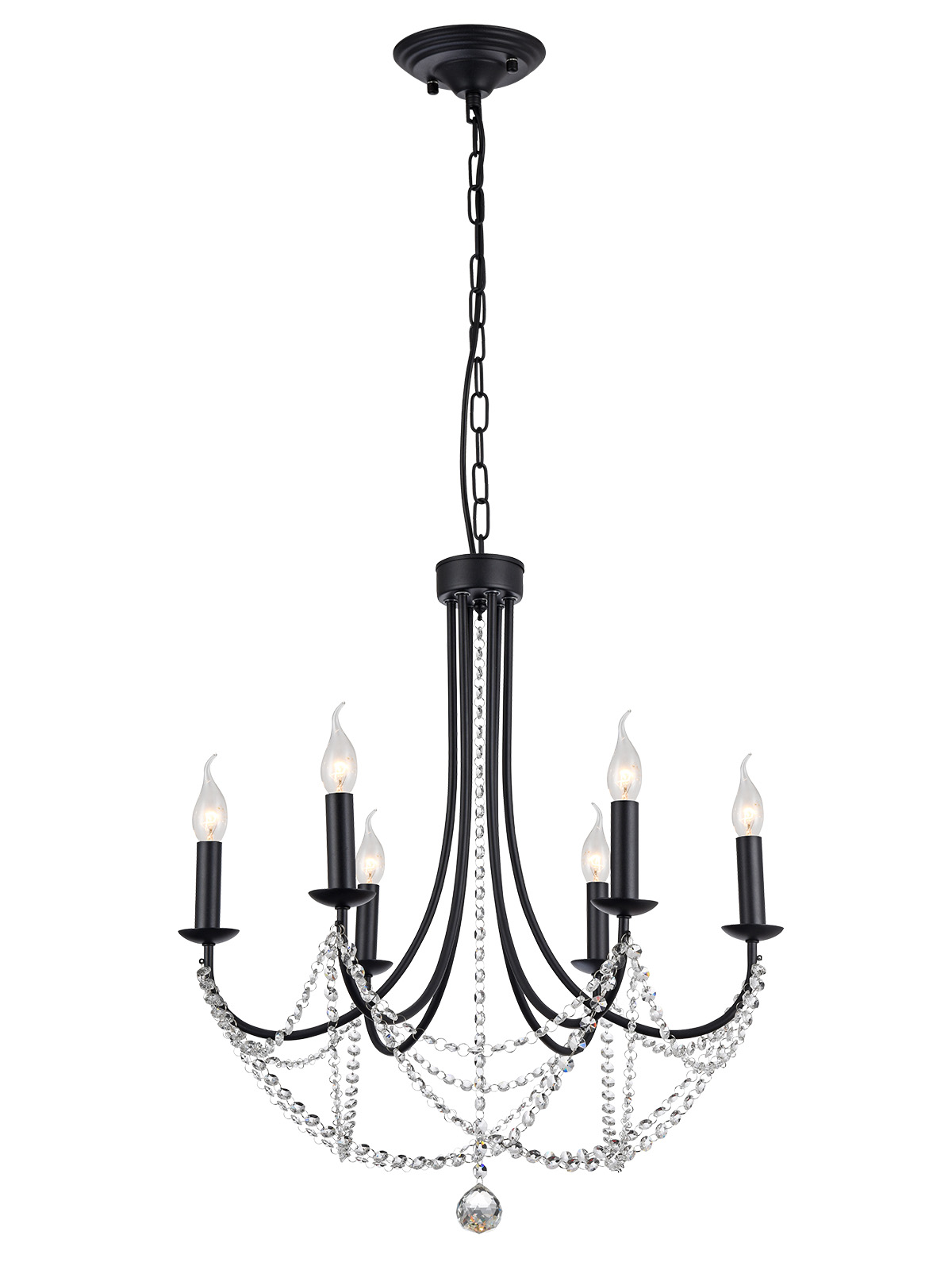 APHRODITE Lampadario Nero E14 IP20 - 230V, 50Hz - SMARTER