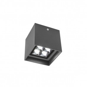 HUB Plafoniera GRIGIO 3000K 12W IP54 - 220-240V, 50/60Hz - OUTDOOR